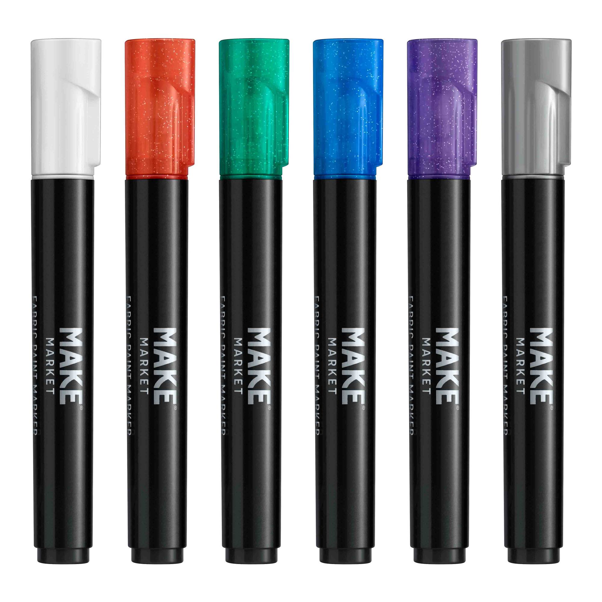 Glitter Fabric Paint Marker Set by Make Market®